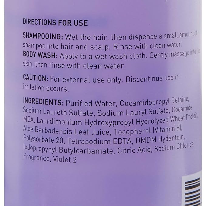 McKesson Tearless Shampoo and Body Wash with Aloe and Vitamin E Lavender Scent 12 oz 24 Count