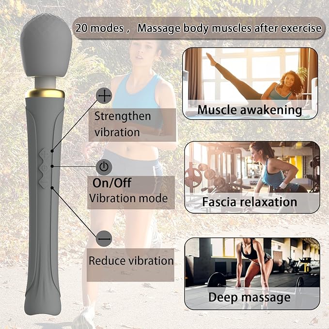 Personal Massager - Travel - Quiet - Handheld Cordless Massager Relax Body Muscles - Perfect Back Legs Hand Pains and Sports