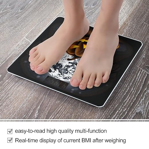Halloween Moon Bat Pumpkin Weight Scale Digital Electronic Scales Bathroom Scale Larg LCD Backlight Display High Precisio MeasurementsTempered Glass