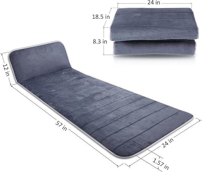 Snailax Memory Foam Massage Mat with Heat 10 Vibrating Motors Full Body Massager Pad for Back Pain Relief 6 Heating Pads for Neck Lumbar and Leg - Gifts for Mom