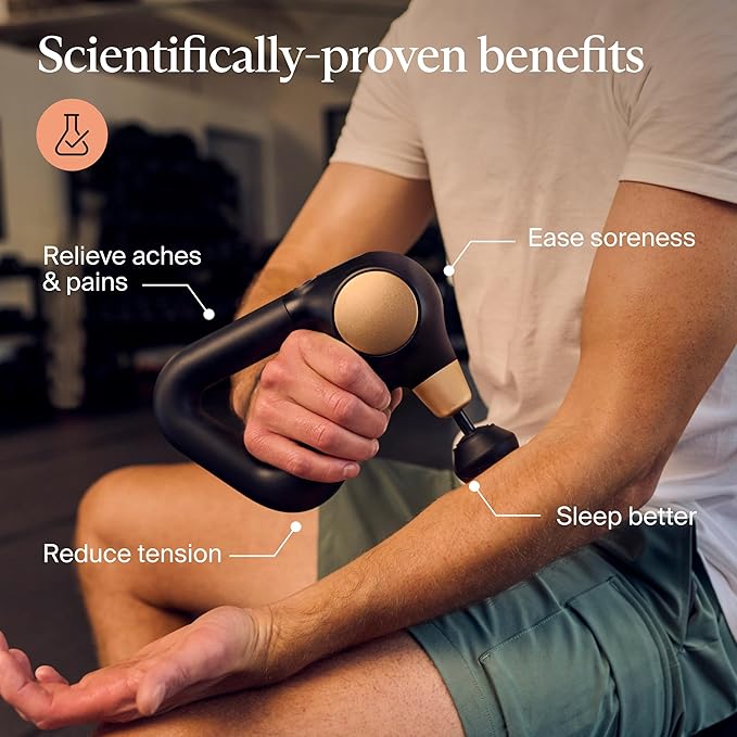 TheraGun Sense (2nd Generation) Massage Gun by Therabody - Relaxing Massage Gun with Built-in Guided Routines for Easy Stress Relief Tension &amp Sleep