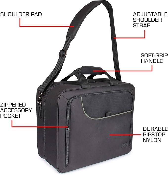 USA Gear Massage Gun Carry Case – Customizable Large Volume Interior Durable Water &amp Scratch Resistant Exterior - Compatible with Theragun Medcursor Flyby Hypervolt Massager Sharper Image et
