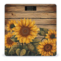 Paint Wooden Board Sunflower Scale for Body Weight Digital Bathroom Scale Accurate Smart Weight Scales with Large Display Weighing Machine High Precision Scales