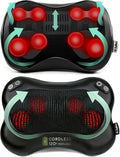 Zyllion ZMA-25 Shiatsu Pillow Massager (Black) and ZMA-34RB Cordless Shiatsu Pillow Massager Bundle (Black)