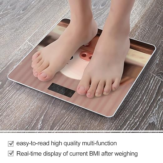 Cute Pig Scale for Body Weight Smart Scales Digital Bathroom Scale High Precision Weighing Scales with Large Display Weighing Machine for People