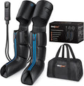 SHINE WELL Air Compression Leg Massager for Circulation and Pain Relief Foot Calf Thigh Massager for Leg Swollen and Soreness Gifts for Mom and Dad