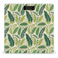 Green Leaves Print Weight Scale Large Bathroom Scales Digital Weight with Bright LED Display Non Slip Automatic Weighing Scale Fashion Weighing Machine for Body