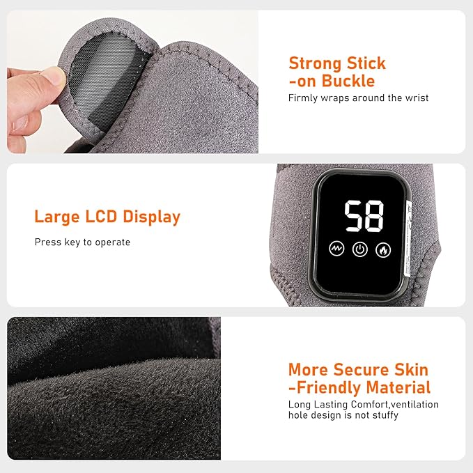 Foot Renew Triple Method Massager Cordless &amp Portable Ankle Massager With Three Levels of Vibration and Heating Relieves Foot and Ankle Discomfort Suitable for Home and Travel Use (2pcs)
