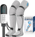 SereneLife Air Compression Knee Massager for Pain Relief and Therapy Knee Elbow Shoulder Brace Wrap with 4 Vibration 2 Heating Modes 4 Airbags Smart LED Controller Ice Pack for Cold Massage