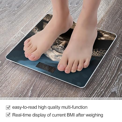 Animal Tortoise Bathroom ScaleHighly Accurate Digital Weighing Machine for People Bright LED Display Weight Scale for The Aldult Home Use