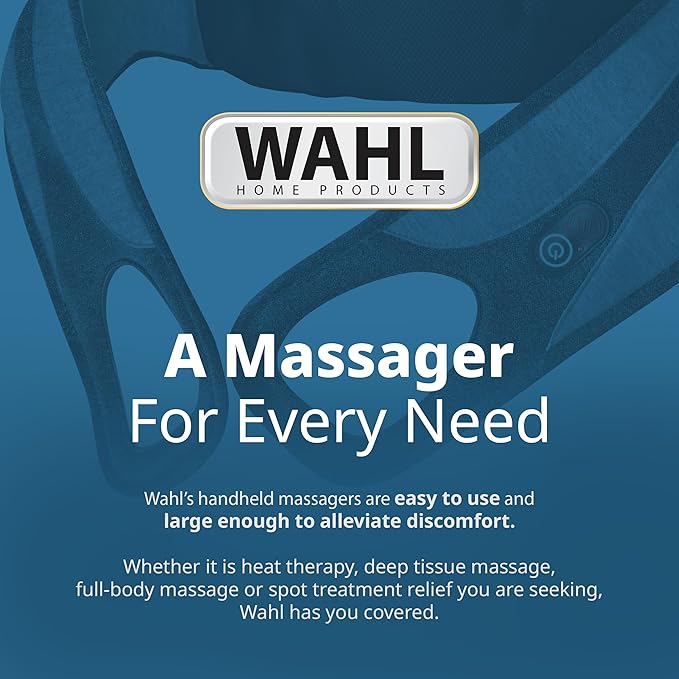 Wahl Body Massager Wrap with Heat Shiatsu Massage Nodes Soothing Pain Relief for Neck Back Shoulders &amp Legs FSA Eligible Model 3026393