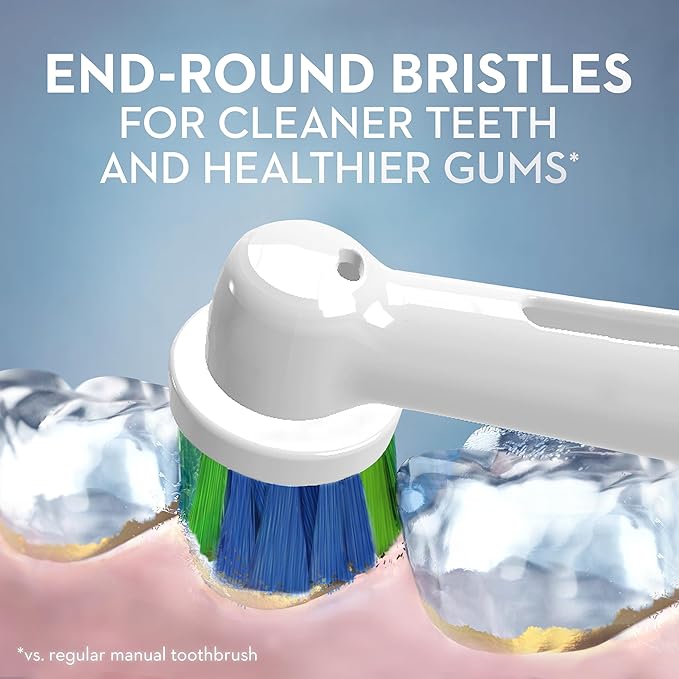 Oral-B Electric Toothbrush Replacement Brush Heads Precision Clean White 1 Count + 1 Daily Clean White