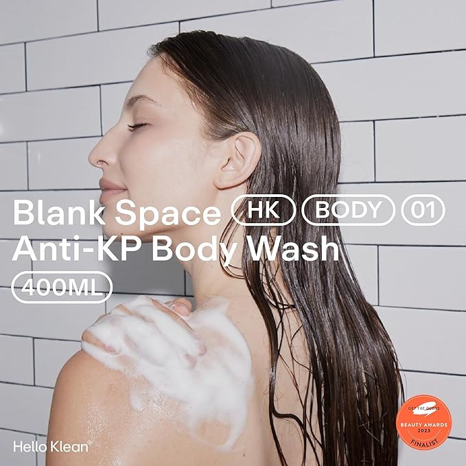 Blank Space Anti-KP Body Wash - Bi-Phase Cleanser Deeply Cleans &amp Removes Hard Water Residue - Hydrating Boost for Skin Moisture - Soothe Rough Dry &amp Sensitive Skin - Dermatologist Tested