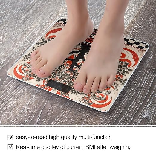 Tree in Pot Scale for Body Weight Accurate Digital Bathroom Scale Toughened Glass High Precision Scales Smart Weight Scales with Large LCD Backlight Display Weighing Machine