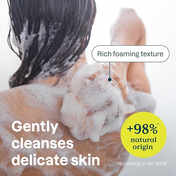 Bundle of ATTITUDE Body Wash for Sensitive Skin with Oat and Chamomile EWG Verified Dermatologically Tested Vegan 16 Fl Oz + Baking Soda Free Deodorant for Sensitive Skin with Oatmeal 3 Oz