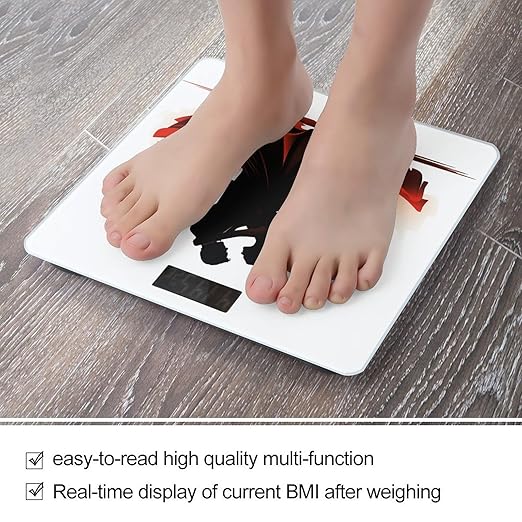 Ballroom Dance Bathroom Scale for Body Weight 400 Lb Weight Scale with High Precision Sensors Tempered Glass Highly Accurate Digital Weighing Machine for People