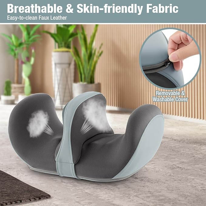 ARLIME Foot Massager with Heat Electric Deep Kneading Waist Massager with Vibration for Pain Relief Blood Circulation Foot and Calf Massage Gifts