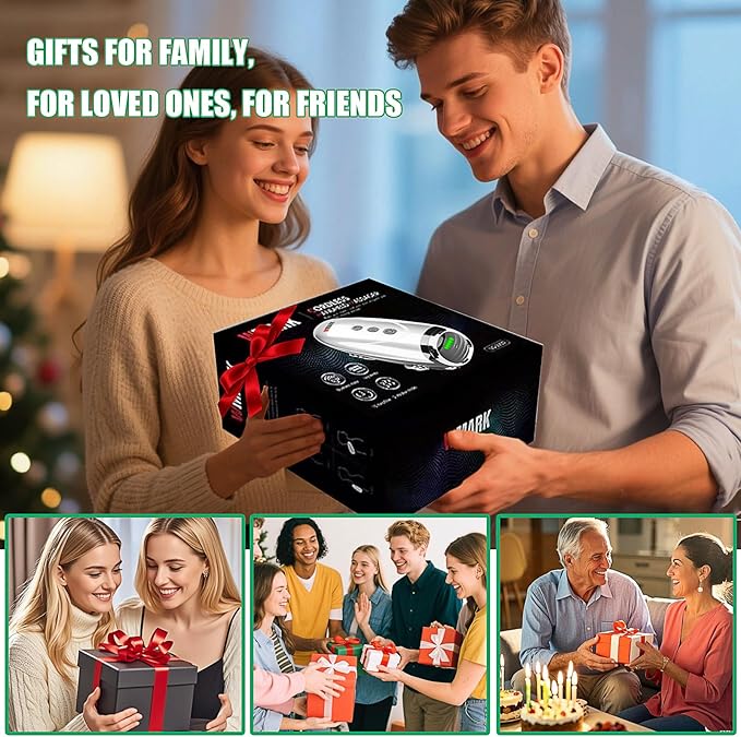 WMARK Barber Massager/Cordless HandheldMassager Charge Neck/Legs/Hand/FaceMassager 2 Massage Nodes 2600AMHSilver