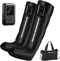 Professional Air Compression Leg Massager for Circulation and Pain Relief Cordless Full Leg Recovery Boots with Dual Controllers Sequential Compression Therapy Machine - Pair M