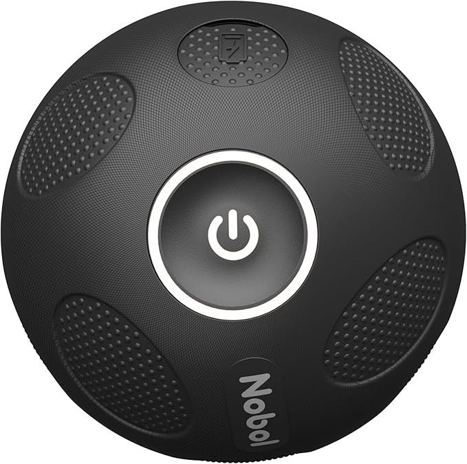 Nobol - MyoSphere Vibration Massage Ball for Deep Tissue Stimulation Muscle Tension Relief and Stress Reduction | Your Portable Deep Tissue Therapist | Space Black | 1.5lb