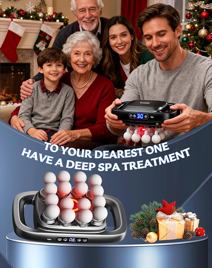16 Ball Massager 16 Head Massage Gun Deep Tissue in 5 Minutes 3 Modes &amp 30 Intensities Ultra-Quiet Masajeador de Espalda y Cuello for Shoulder Back Waist