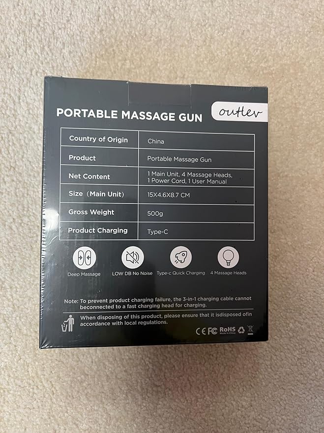 Massage GunMini Deep Tissue Massage GunSuper Quiet Portable Muscle Massage Gun for Back PainShoulderNeck Pain Relief and Muscle Recover for Home Office Gym Gift
