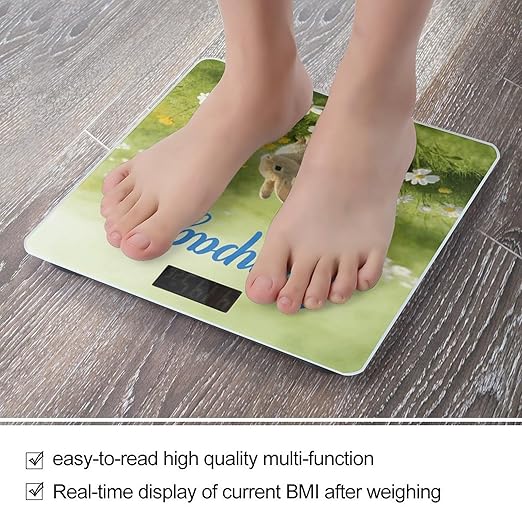 Campagne Smart Scale for Body Weight Digital Bathroom Scale Toughened Glass Weight Scale with Large LCD Backlight Display High Precision Scales Weighing Machine