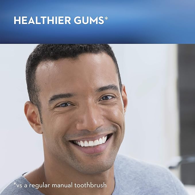 Oral-B GENIUS X Electric Toothbrush with 3 Oral-B Replacement Brush Heads and Toothbrush Case Black
