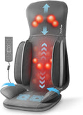 Shiatsu Neck Back Massager with Heat Massage Chair Full Body with Compression Chair Massage Pad with Vibration Seat Massager for Home Office Chair Use