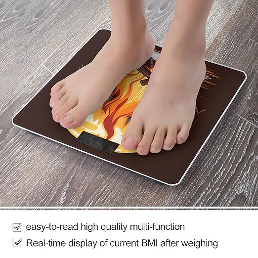 Bonfire Weight Scale for Body Weight Digital Bathroom Scale High Capacity Accurate Digital Weighing Scales and Easy-to-Read on Backlit LCD Display Scales