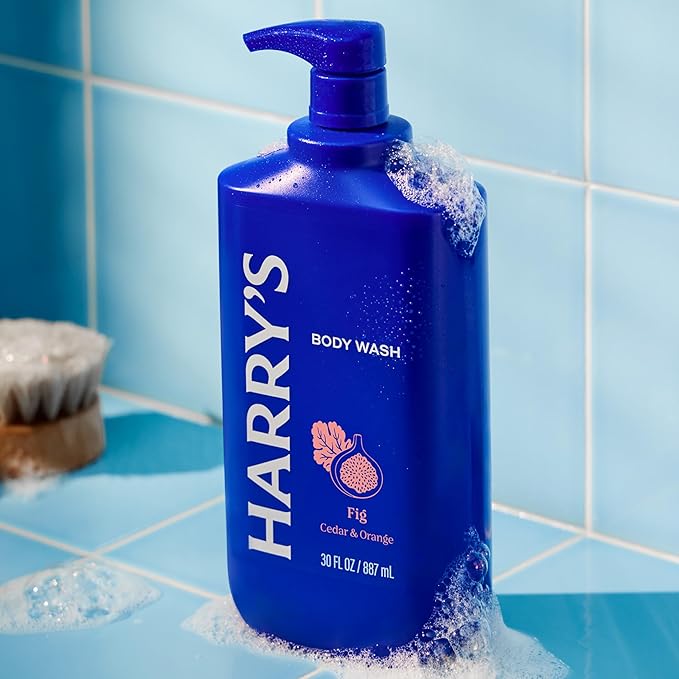Harry's Men's Body Wash - Fig - 30 fl oz - Shower Gel for Men - No Parabens Sulfates or Dyes (Pack of 3)