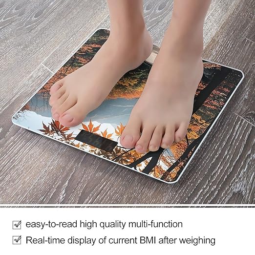 Maple Forest Path Scale for Body Weight Smart Scales Digital Bathroom Scale High Precision Weighing Scales with Large Display Weighing Machine for People