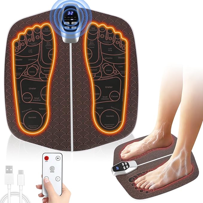 Ems Foot Stimulator (HK701A)Transcutaneous Electrical Nerve Stimulator For Pain Relief EMS Foot Massager for Stimulate Healthy MusclesImprove and facilitate Muscle Performance Stimulator Muscles.