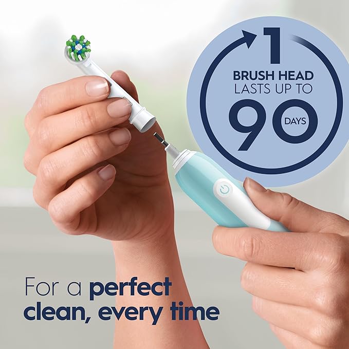 Oral-B Pro 1000 CrossAction Electric Toothbrush Green