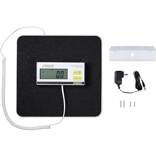 Detecto DR400C Healthcare Scale Digital 400 lb x .5 lb / 180 kg x .2 kg