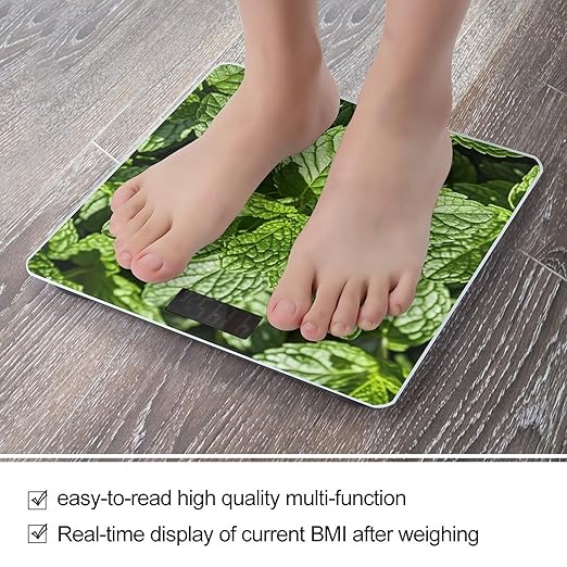 Peppermint Scale for Body Weight Smart Scales Digital Bathroom Scale High Precision Weighing Scales with Large Display Weighing Machine for People