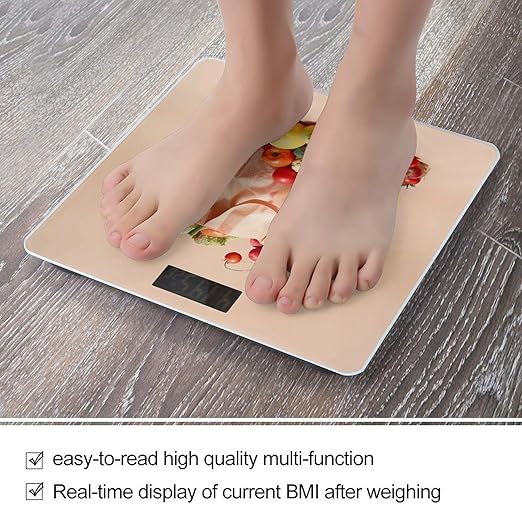Fruits and Vegetables Scale for Body Weight Digital Bathroom Scale Accurate Smart Weight Scales with Large Display Weighing Machine High Precision Scales
