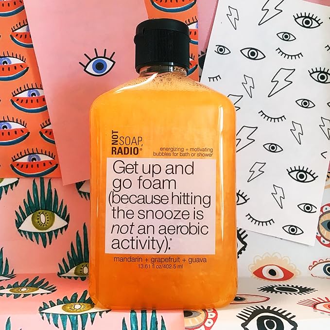 Not Soap Radio Get Up and Go | Mandarin Grapefruit | Foam Bath Shower Gel