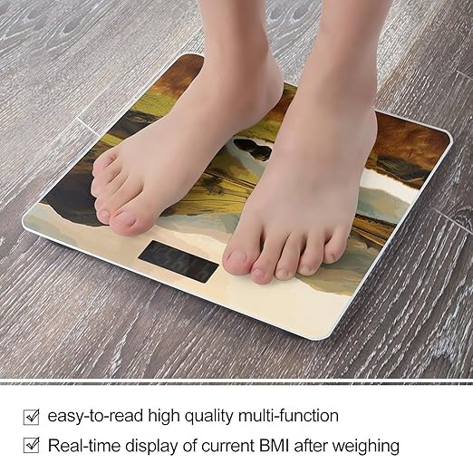 Lake District National Park Smart Scale for Body Weight Accurate Bathroom Scale with LED Display Digital Weight Scales Weighing Machine High Precision Scales for Bath Home
