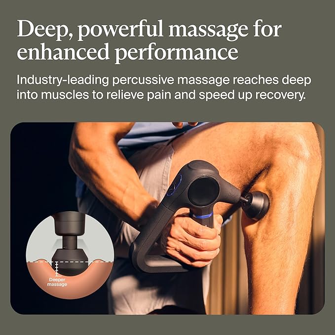 TheraGun Prime (6th Generation) Massage Gun by Therabody – Deep Tissue Powerful Massage in a Rugged Durable Design for Reliable Recovery &amp Pain Relief