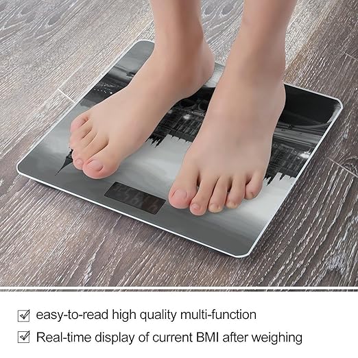 London Smart Scale for Body Weight Accurate Bathroom Scale with LED Display Digital Weight Scales Weighing Machine High Precision Scales for Bath Home