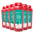 Amazon Basics Men's Body Wash Sport Scent Paraben and Phthalate Free Refreshing Clean 18 Fluid Ounce 6-Pack