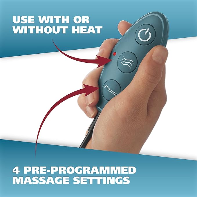 Wahl Heated Massage Wrap-Relief to Relax Neck/Upper Back and Shoulder Pain 97792 Heating Pad and Massager for Neck Back and Shoulders
