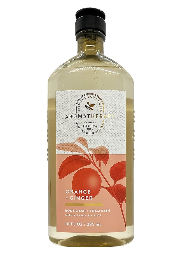 Bath &amp Body Works Aromatherapy Energy - Orange + Ginger Body Wash &amp Foam Bath 10 Fl Oz