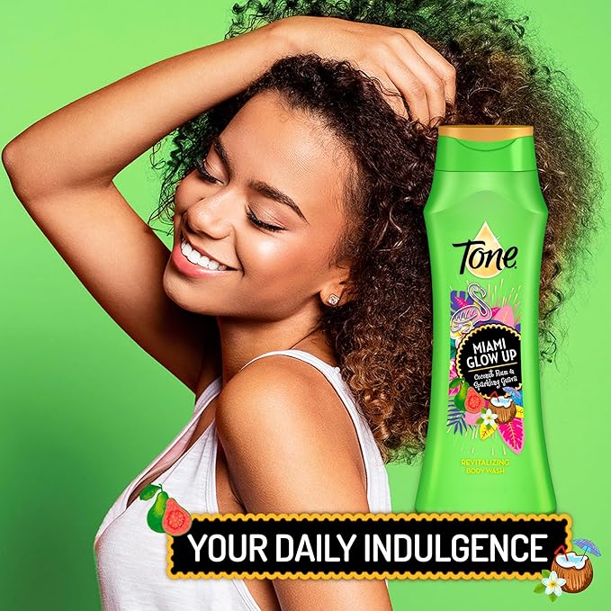 Tone Body Wash Miami Glow Up 16 fl oz (Pack of 6)