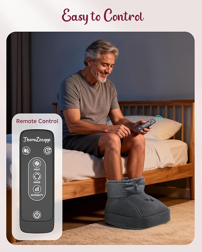 Shiatsu Foot Massager with Heat Heated Foot Massager for Neuropathy Foot Warmer 2 Heat Levels Remote Control FSA Eligible HSA Store Eligible