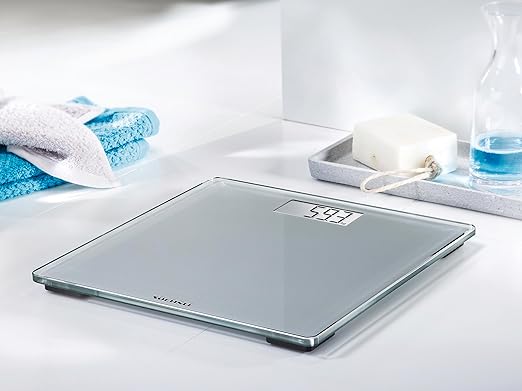 Soehnle Style Sense Compact 300 Bathroom Scales Compact Digital Weighing Scales Scales for Body Weight with Easy-to-Read LCD Display Extra-Flat Body Weight Scale Ideal for Small Bathrooms