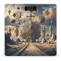 Mayan Calendar End of The World Scale for Body Weight Digital Bathroom Scale Toughened Glass High Precision Scales for Body Weight with Large LCD Backlight Display Weight Scales