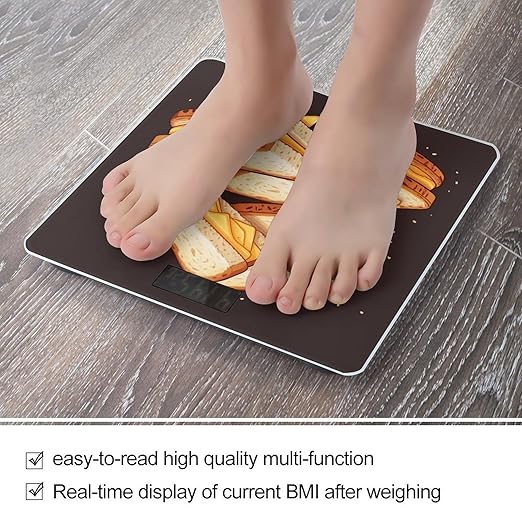 Cheese Sandwiches Smart Scale for Body Weight Accurate Bathroom Scale with LED Display Digital Weight Scales Weighing Machine High Precision Scales for Bath Home