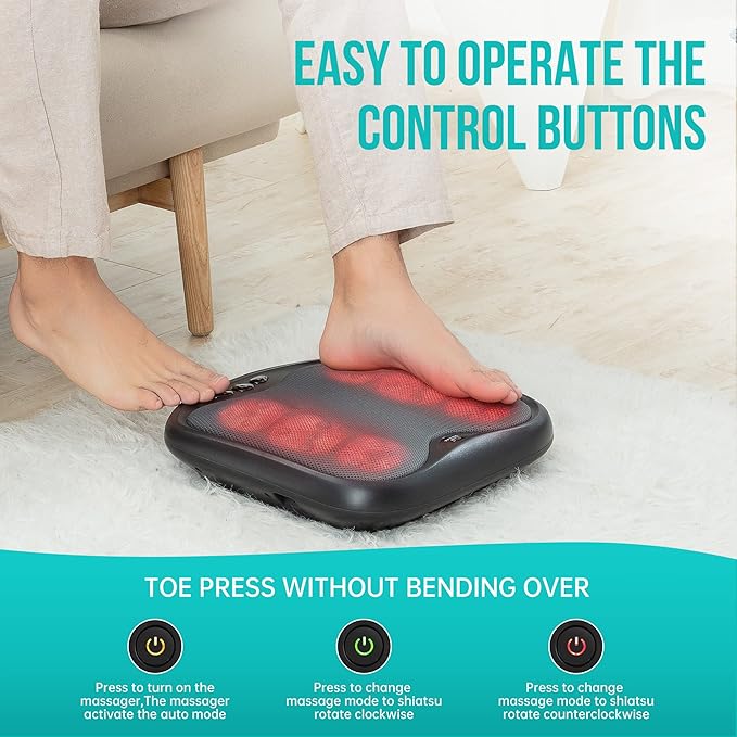 Snailax Foot Massager and Neck Massager Bundle